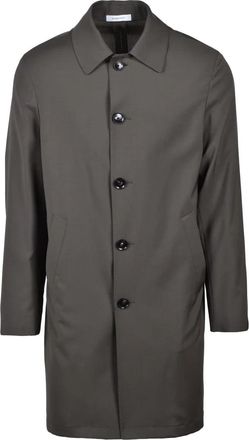 Alberto La Torre Virgin Wool Duster Coat - Brown