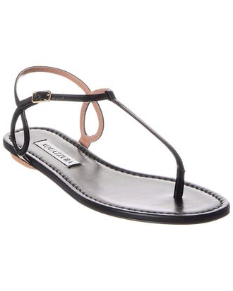 Aquazzura Logo Leather Sandal