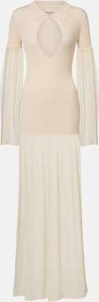 Aya Muse Vestido largo acanalado Calla