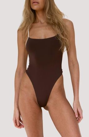 Stone Fox Swim Tahlia One-Piece Swimsuit in Earth/coconut at Nordstrom, Size X-Small