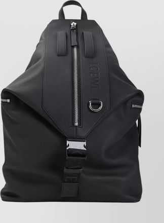Loewe leather backpack with padded straps and zipped pockets