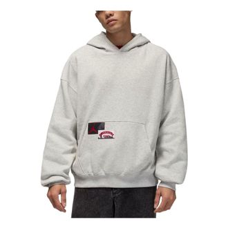 Nike Jordan Air Jordan Brooklyn Oversized Pullover Hoodie Grey Heather IM7943-050