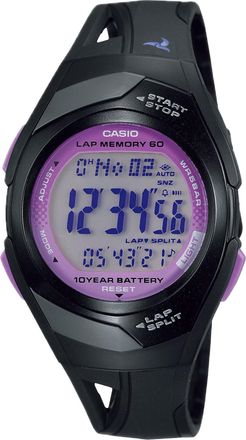 Casio Womens Running Digital Watch with Purple Dial - STR-300-1C