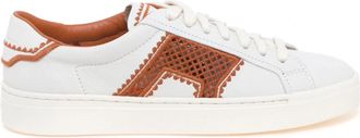 Santoni Schoenen, Dames, Wit, 37 EU, Leer, DBS Sneaker