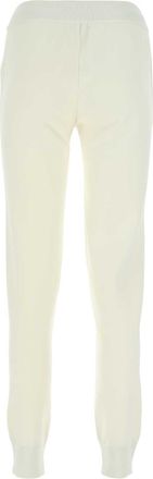 Bottega Veneta Womens Ivory Stretch Wool Blend Joggers 9028 Exterior: Viscose Nylon Pantaloni Trousers