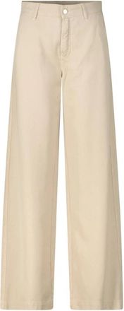 Cambio High-Waist Wide-Leg Tencel Broek - Dames - Wijde Broeken - Bruin - S L33 - Broeken