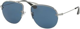 Prada PR 58OS TEDDY 5AV1V1 Mens Sunglasses Grey Size 55