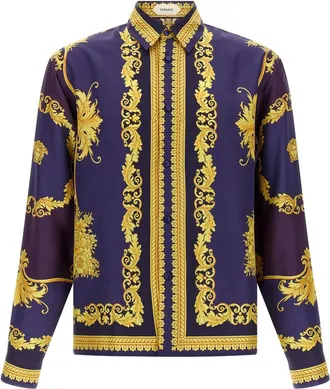 Versace Multicolor Regular Printed Shirt