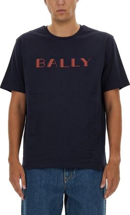 Bally Navy Blue Logo T-Shirt