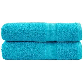 vidaXL Toallas De Ducha Solund 2 Unidades Turquesa 70x140 Cm 600 Gsm Vidaxl