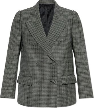 Acne Studios Jassen, Dames, Grijs, S, Wol, Double-breasted colbert