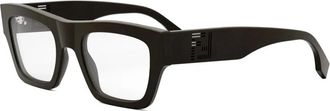 Fendi Shadow 3D Print Optisch Montuur - unisex - Brillen - Bruin - ONE Size - Accessoires
