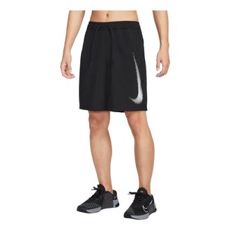 Nike Form Dri-FIT 9 Inch Unlined Versatile Shorts Asia Sizing Black White HJ4046-010