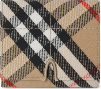 Burberry Wallets & Cardholders, female, Beige, Size: ONE SIZE Sand Trifold Wallet