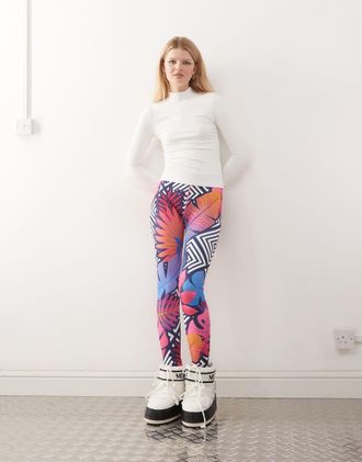 OOSC Big Poppa - Leggings baselayer da donna multicolore
