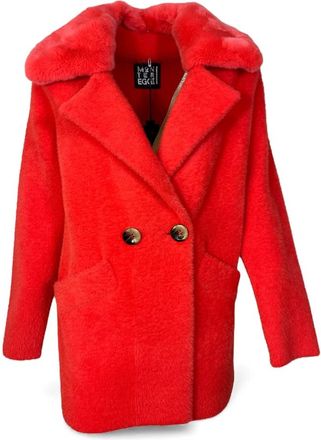 Montereggi Tina Plush Jacket - Dames - Jassen - Rood - S - Jassen