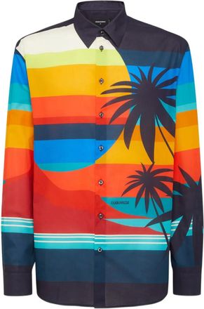 Dsquared2 Camicia in cotone - Blu