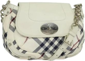 Burberry Pre-owned Tela shoulder-bags - - Pre-owned - Donna - Bianco - ONE SIZE