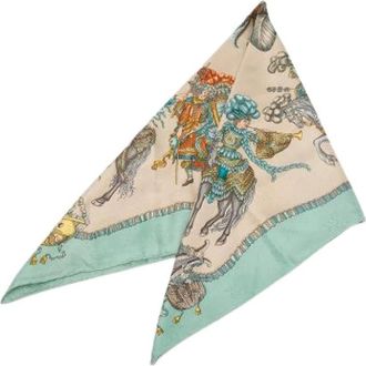 Hermès Pre-owned Scarves, female, Multicolor, Size: ONE SIZE Pre-owned Vintage Silk Scarf