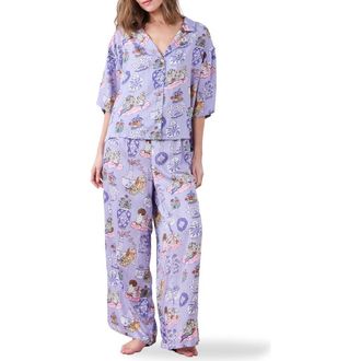 Printfresh Wildest Dreams Pajamas in Lavender Glaze at Nordstrom, Size X-Large