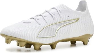 Puma Ultra 6 Pro Firm, Artificial Ground Soccer Cleats Mens Soccer Shoes White/Metallic Gold/Black : 11.5 D - Medium, Textile