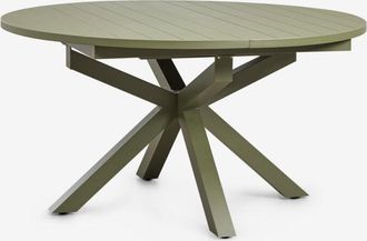 Sklum Mesa De Comedor Extensible 145-200x145 Cm En Aluminio Barces Sklum