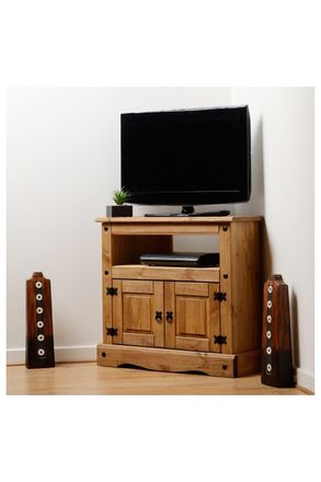 Seconique Corona Corner TV Cabinet in Natural