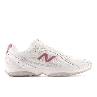 New Balance Unisex 204L in Bianca/Rossa, Pelle, Taglia 37.5