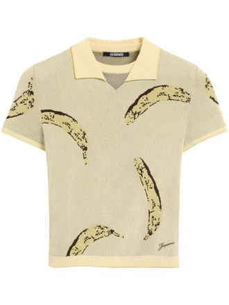 Jacquemus Yellow Short sleeve Le Polo Marino polo