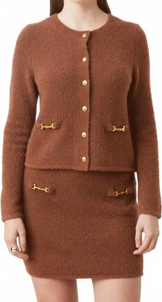 Suncoo Filby Knit Skirt In Chocolate