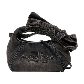 Marc Jacobs Womens Denim Cotton Shoulder Bag Black