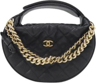 Chanel Pre-owned Vintage Handbag - Dames - Vintage Handtas - Zwart - ONE Size - Leer - Vintage