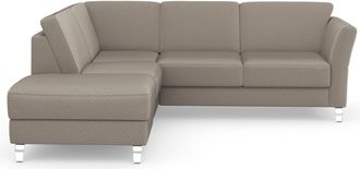 Sit&more Ecksofa »Visby L-Form« Wahlweise mit Bettfunktion und Stauraum, frei im Raum stellbar