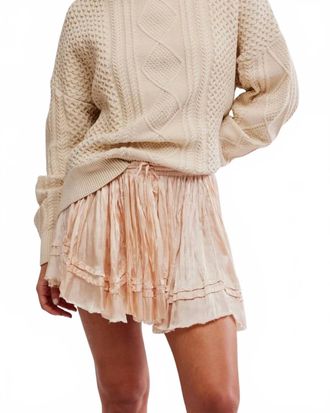 Free People Third Charm Mini Skirt In Blush