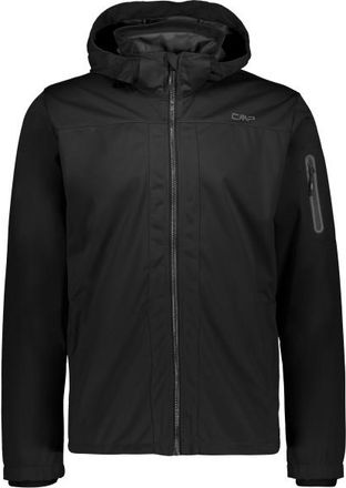 F.lli Campagnolo Jacket Zip Hood Light Softshell Softshelljacke f&uuml;r Herren | schwarz