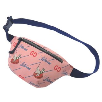 Gucci Blue Pink Leather Fanny Pack Sling Bag (Pre-Owned)