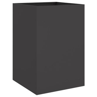 Berkfield Home Planter Black 52x48x75 cm Steel | Size: 52 x 48 x 75 cm