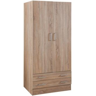 Composad 1PZ ARMADIO DUE ANTE LINEA DRAMA cm. 46 x 82 x h.184 - rovere artisan