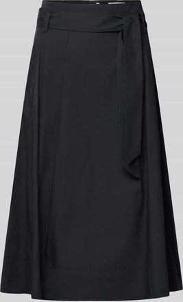 Christian Berg Regular Fit Midirock in Falten-Optik in Black, Gr&ouml;&szlig;e 34