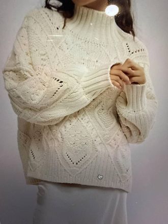 Free People Heart You Oversize Sweater In Ivory