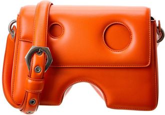 Off-white Burrow Leather Shoulder Bag (Authentic Pre-Owned)