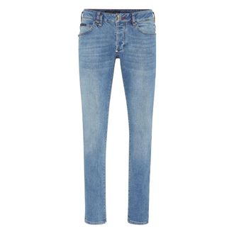 Philipp Plein Heren, Jeans, Blauw, Maat: W30 Denim