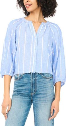 Vince Camuto Stripe Shirt in Ultramarine at Nordstrom, Size X-Small