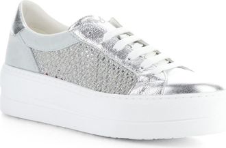 Bos. & Co. Marlo Platform Sneaker in Silver/Grey at Nordstrom Rack, Size 10-10.5Us / 41Eu