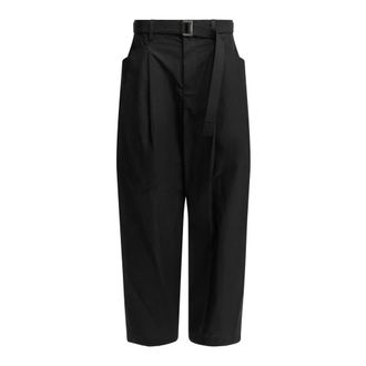 sacai Pantaloni a gamba larga - - Trousers - Uomo - Nero - L