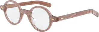 Valentino Ladies Black Round Eyeglass Frames VLX-185 E
