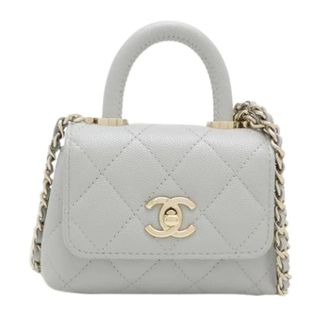 Chanel Pre-owned Handbag - Dames - Pre-owned - Grijs - Maat: ONE Size Leer