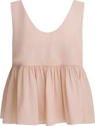 Chlo&eacute; Silk Crepe De Chine Top