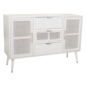 Wanderlust Deco Wanderlust Deco - Aparador De Madera Y Rejilla Blanco 120x40.5x81