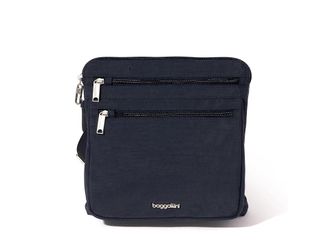 Baggallini Securtex Anti-Theft Large Crossbody Cross Body Womens Handbags French Navy, Nylon